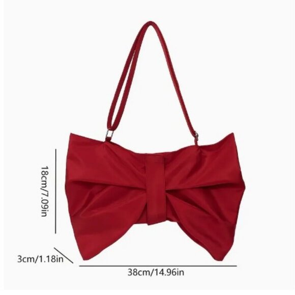 NWT RED BOWTIE CROSSBODY PURSE - Picture 9 of 9